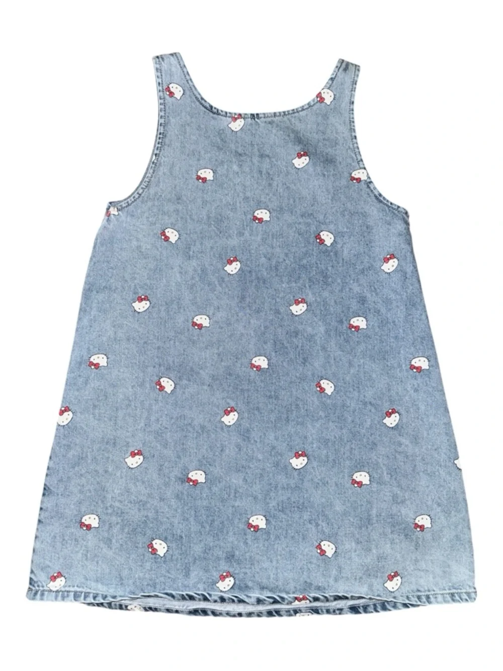 H&M x Sanrio Hello Kitty Denim A-Line Dress Size 9-10